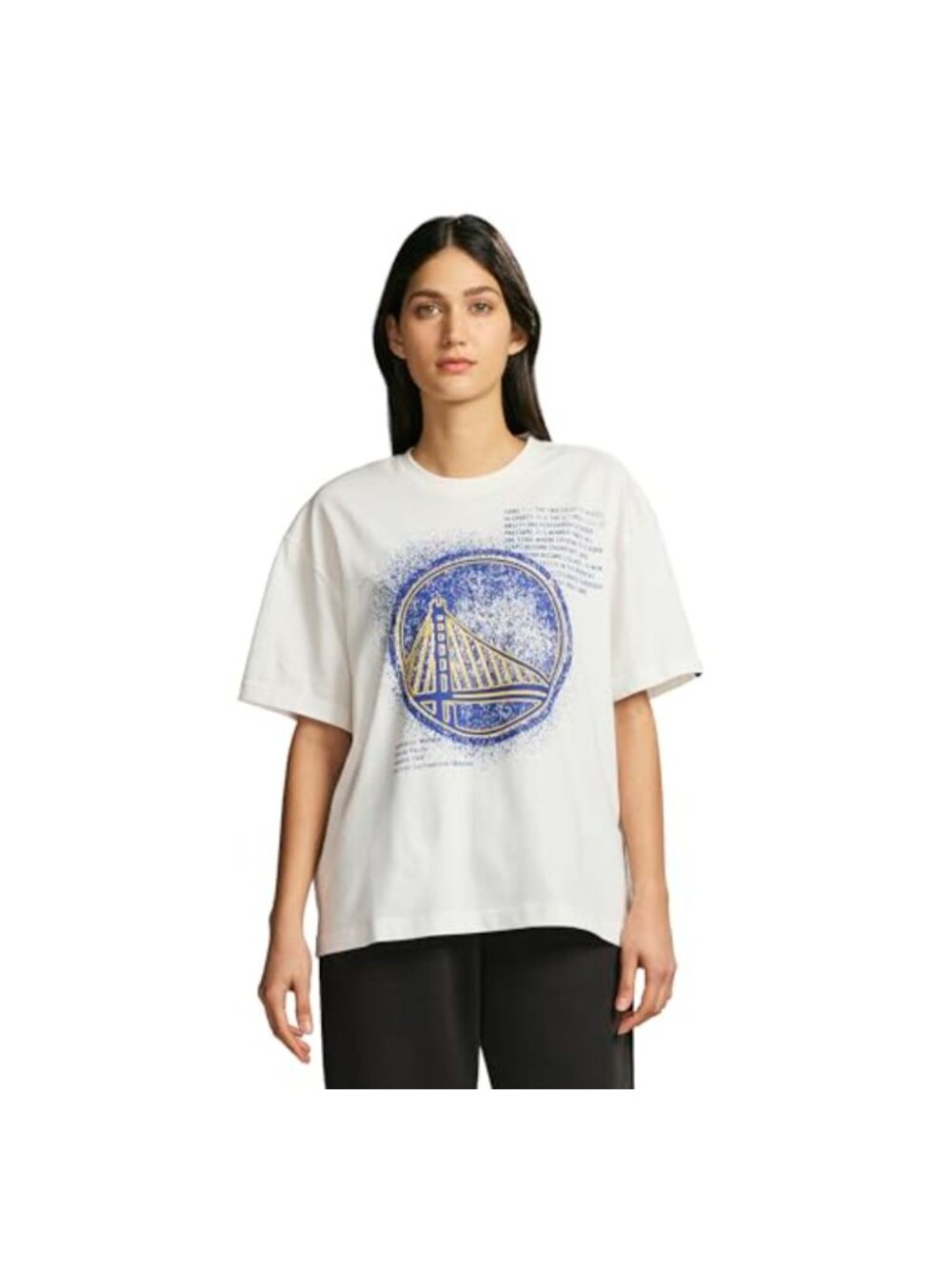 Oversized NBA Graphic Crewneck T-Shirt 100% Cotton